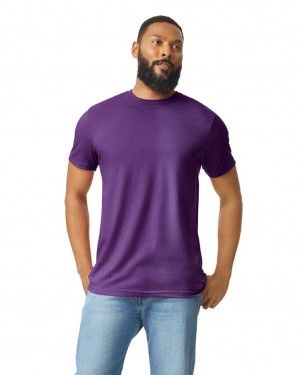 Amethyst Men's Gildan 67000 CVC T-Shirts | SNAL01923