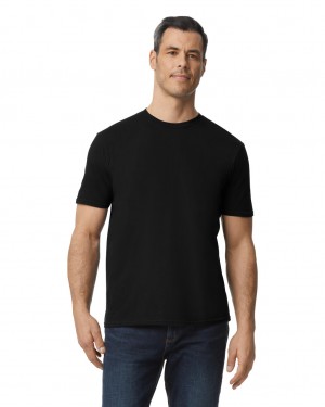 Black Men's Gildan 980 T-Shirts | CDPJ94678