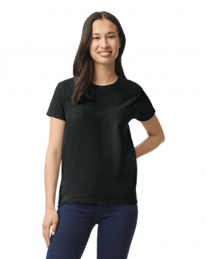 Black Women's Gildan 2000L T-Shirts | QMOA48290