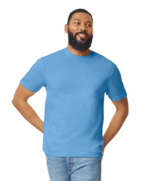 Carolina Blue Men's Gildan 64000 T-Shirts | WZBP18095