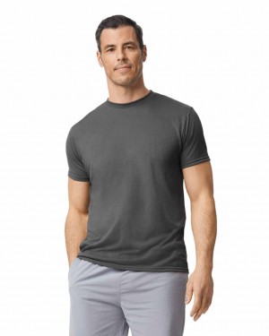 Charcoal Men's Gildan 42000 T-Shirts | DTNB93457