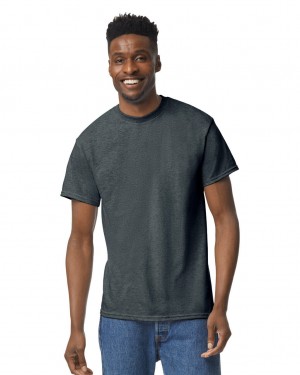 Dark Heather Men's Gildan 8000 T-Shirts | BEDS64785