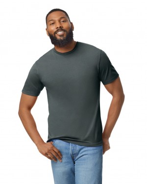 Dark Heather Men's Gildan 980 T-Shirts | MZTP50846