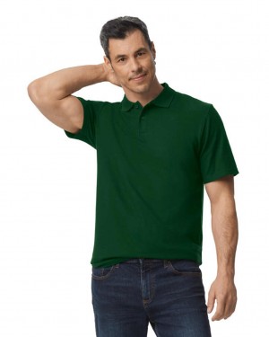 Forest Green Men's Gildan 64800 Pique Polo | KYJF73821