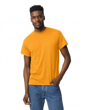 Gold Men's Gildan 8000 T-Shirts | QTZP10732