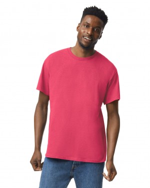 Heather Red Men's Gildan 5000 T-Shirts | HBVI27145