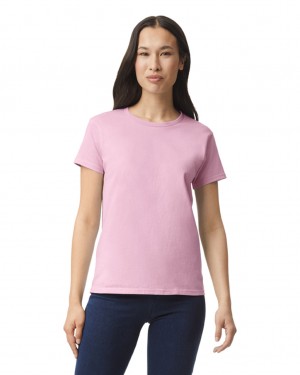 Light Pink Women's Gildan 2000L T-Shirts | TOEC38014