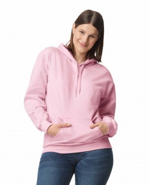 Light Pink Women's Gildan SF500 Midweight Fleece Hoodie | RDVS74219