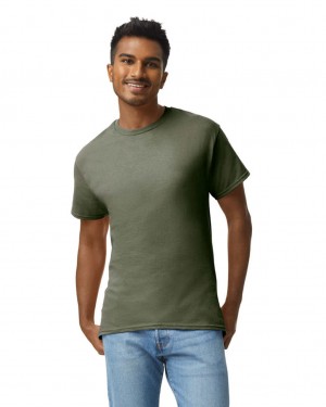 Olive Men's Gildan 2000 T-Shirts | TUYS61097