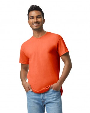 Orange Men's Gildan 5000 T-Shirts | TMVK27148