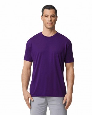 Purple Men's Gildan 42000 T-Shirts | ZYCF87193