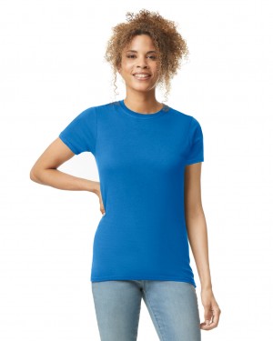 Royal Women's Gildan 64000L T-Shirts | KNOC86097