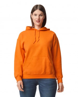 S Orange Women's Gildan 12500 Hoodie Sweatshirt | MTHO80751