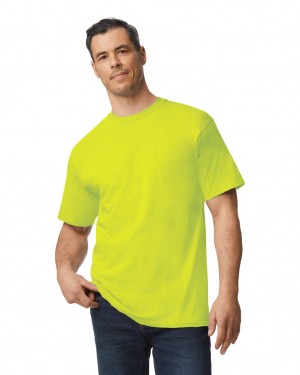 Safety Green Men's Gildan 2000T Tall T-Shirts | TVMO85467