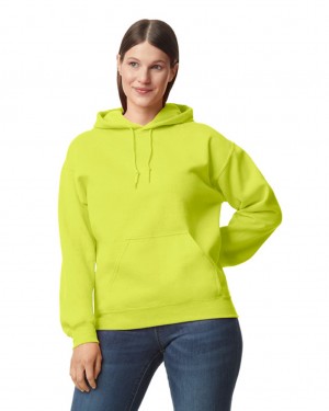 Safety Green Women's Gildan 12500 Hoodie | ABRG34201