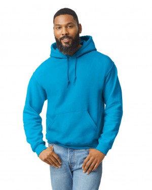 Sapphire Men's Gildan 18500 Hoodie Sweatshirt | EPDF60193