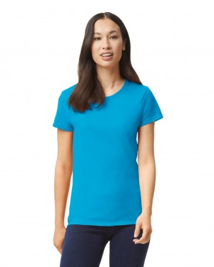 Sapphire Women's Gildan 5000L T-Shirts | IKHS54197