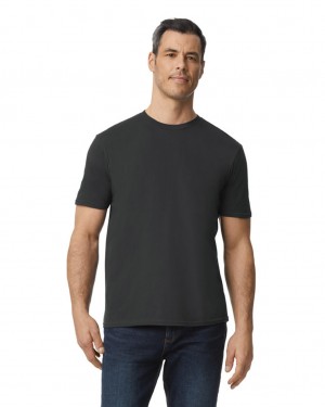 Smoke Men's Gildan 980 T-Shirts | LMAE41273