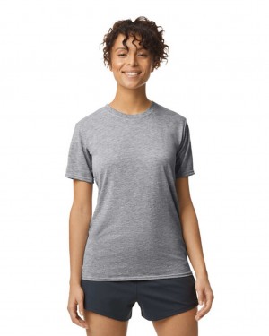 Sport Grey Women's Gildan 42000 T-Shirts | MRHX63419