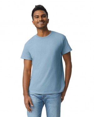 Stone Blue Men's Gildan 2000 T-Shirts | RDBP62850