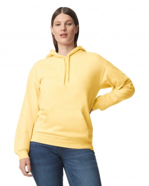 Yellow Haze Women's Gildan SF500 Midweight Fleece Hoodie | GNER21543