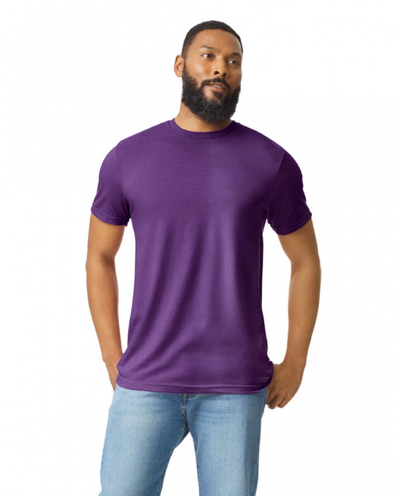 Amethyst Men\'s Gildan 67000 CVC T-Shirts | SNAL01923