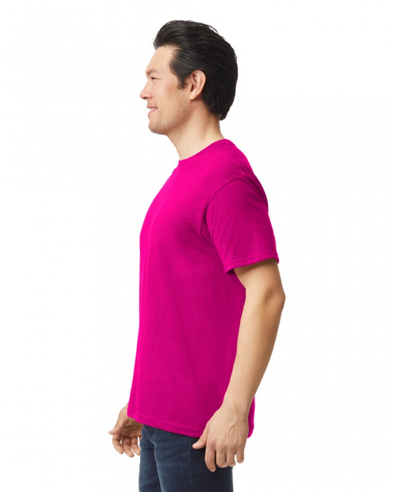 Antique Heliconia Men's Gildan 64000 T-Shirts | QHCU70184