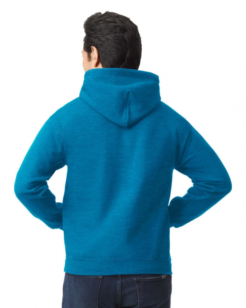 Antique Sapphire Men's Gildan 18500 Hoodie Sweatshirt | YHGI93170