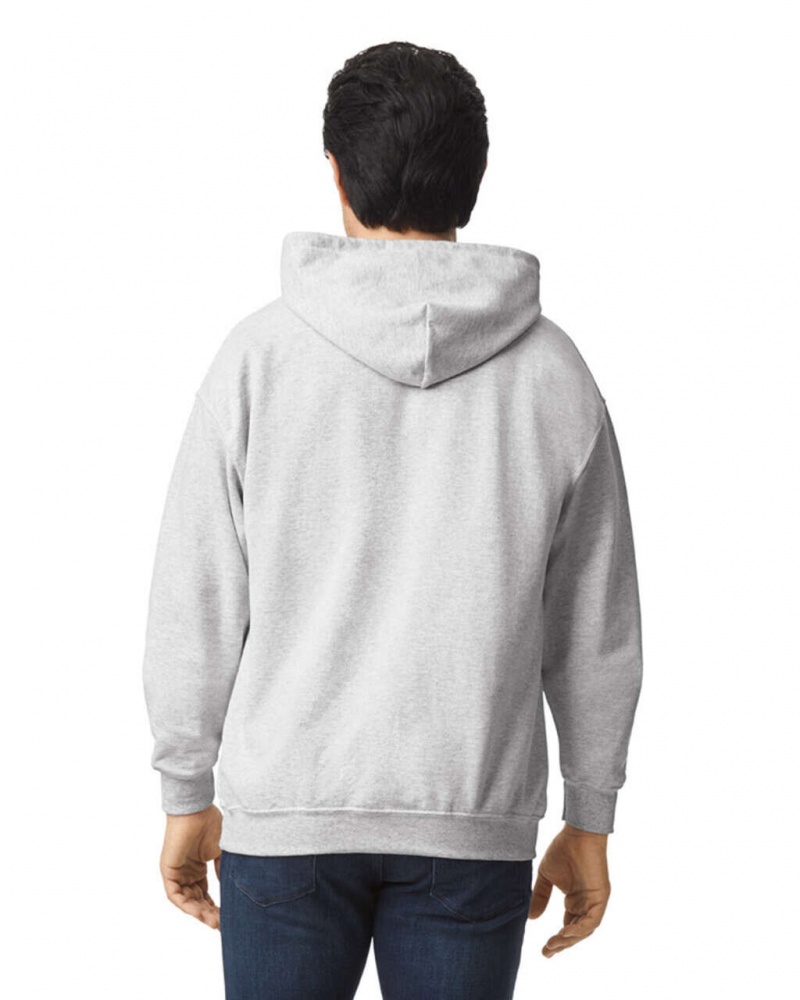 Ash Men's Gildan 18500 Hoodie Sweatshirt | VMFH42058