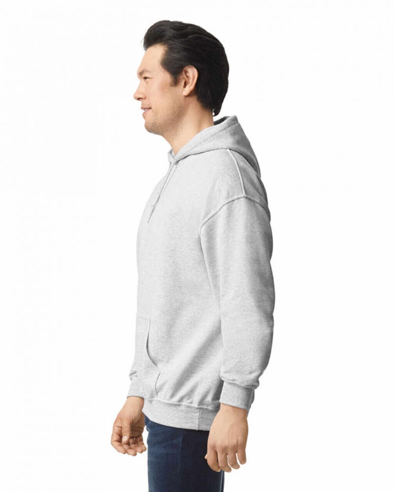 Ash Men's Gildan 18500 Hoodie Sweatshirt | VMFH42058