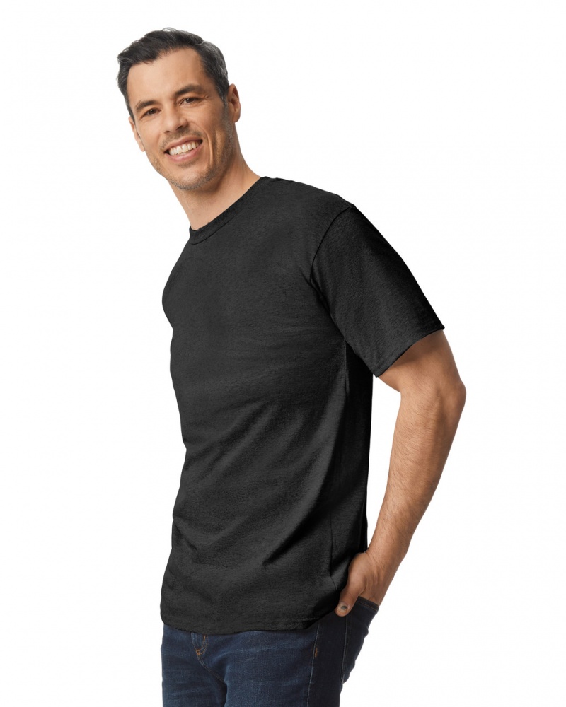 Black Men's Gildan 2000T Tall T-Shirts | FGOR53468