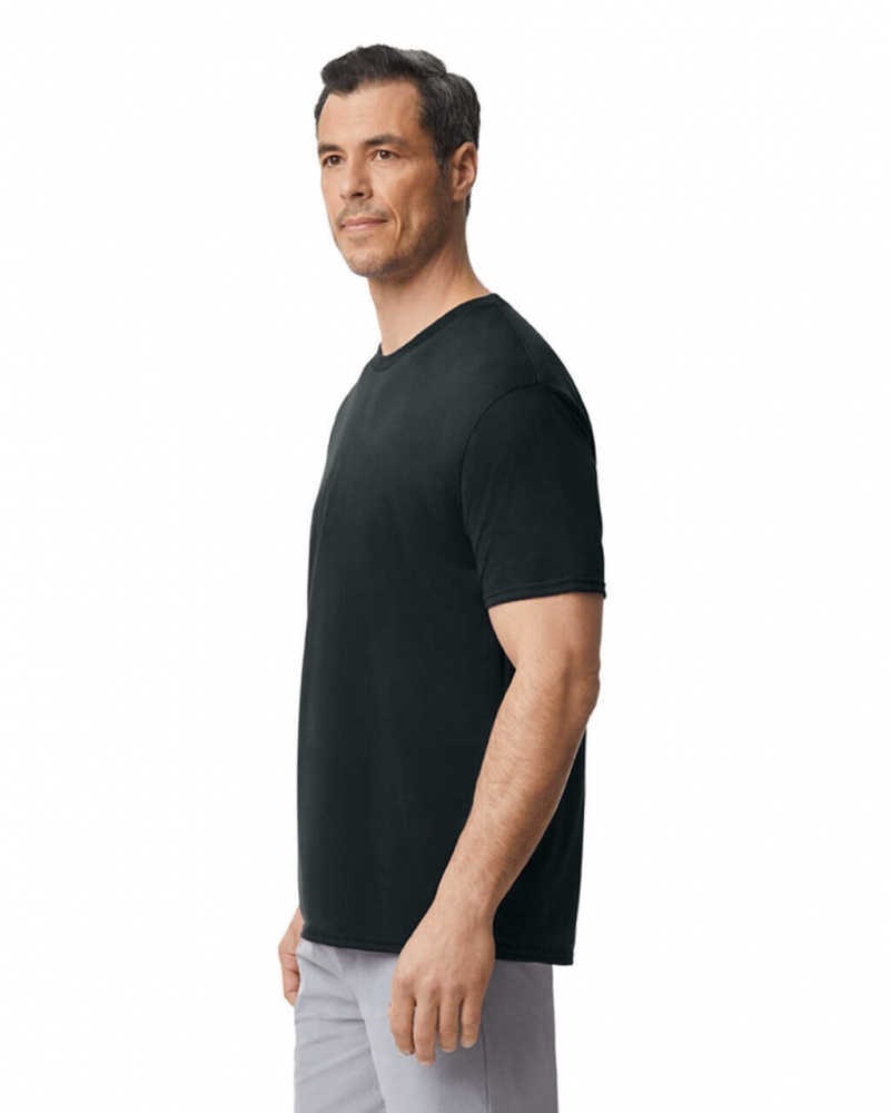 Black Men's Gildan 42000 T-Shirts | JMPC42859