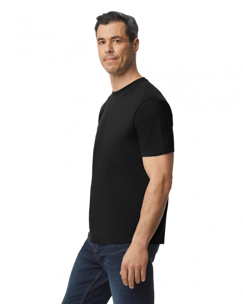 Black Men's Gildan 980 T-Shirts | CDPJ94678