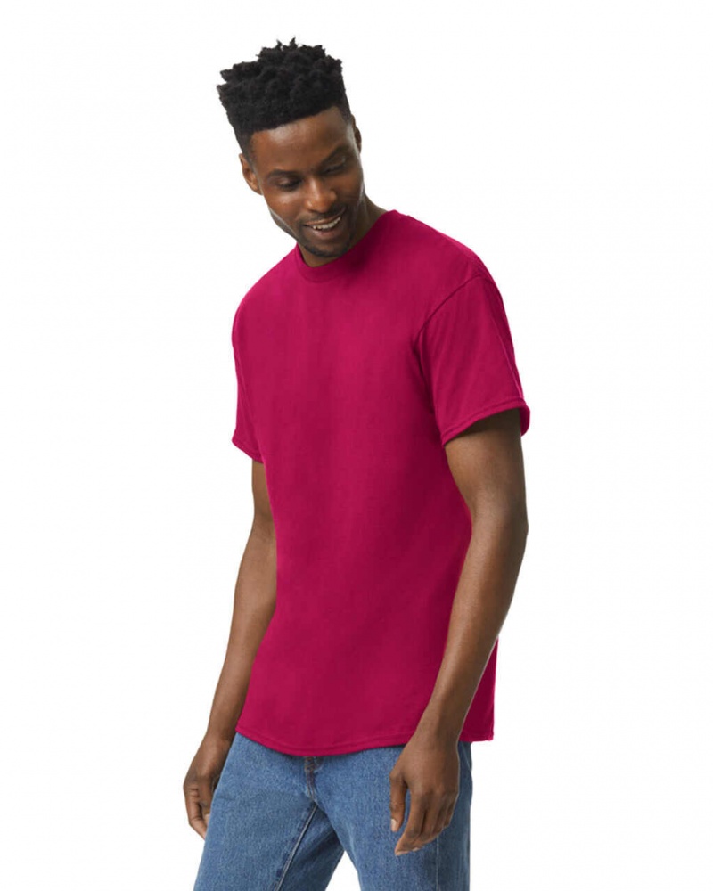 Cardinal Red Men's Gildan 5000 T-Shirts | ERSI53078