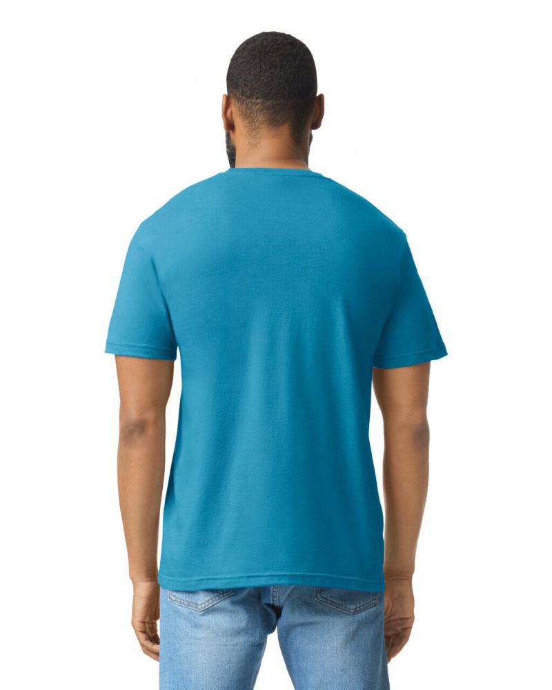 Caribbean Mist Men's Gildan 67000 CVC T-Shirts | DTWH26308