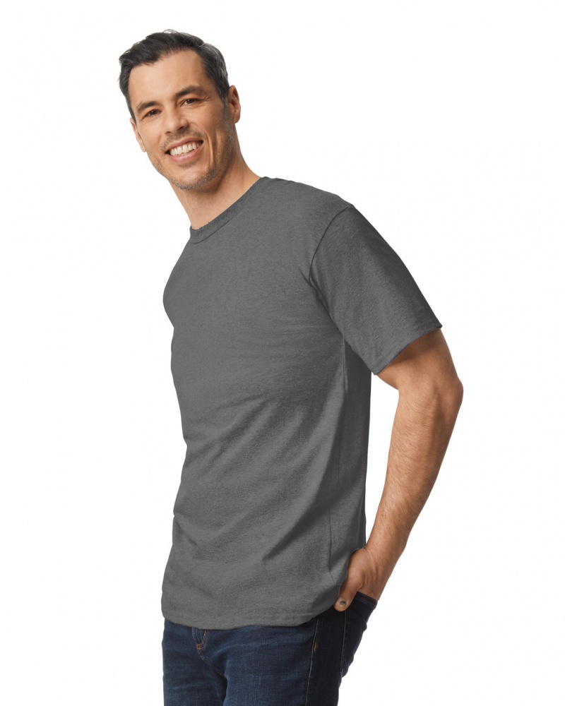 Charcoal Men's Gildan 2000T Tall T-Shirts | MTLG08729