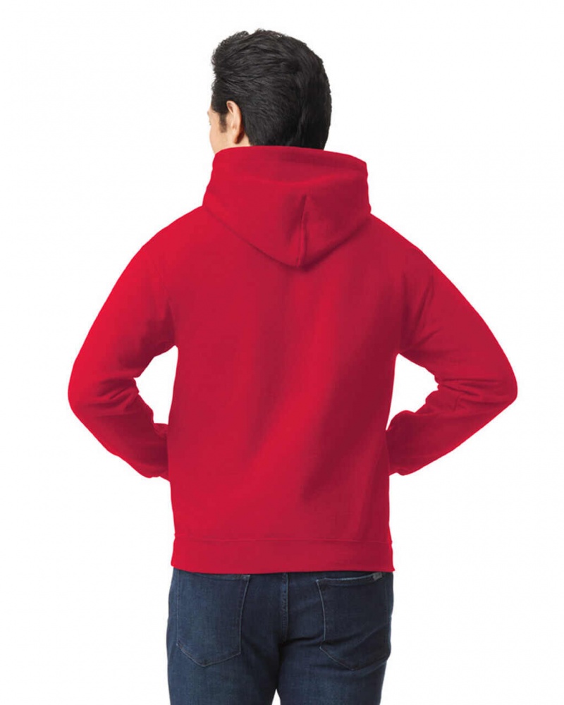 Cherry Red Men's Gildan 18500 Hoodie Sweatshirt | VGKY38597