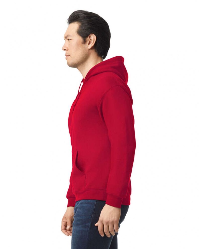 Cherry Red Men's Gildan 18500 Hoodie Sweatshirt | VGKY38597