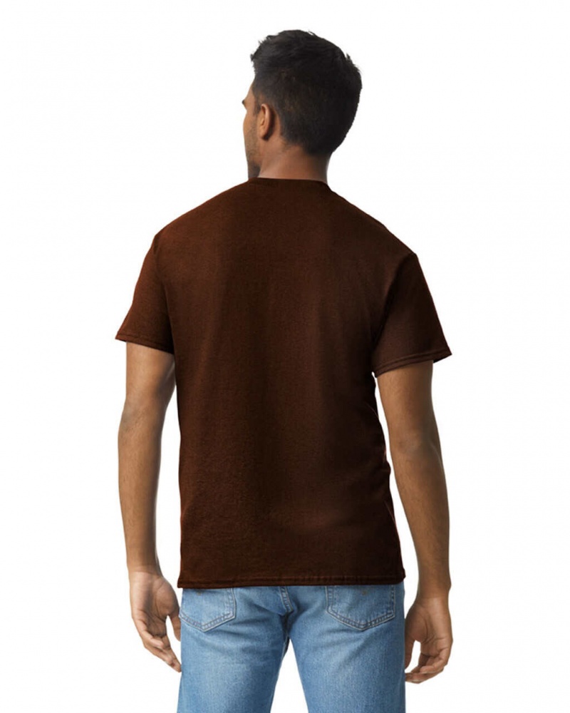 Dark Chocolate Men's Gildan 2000 T-Shirts | NAEC27589