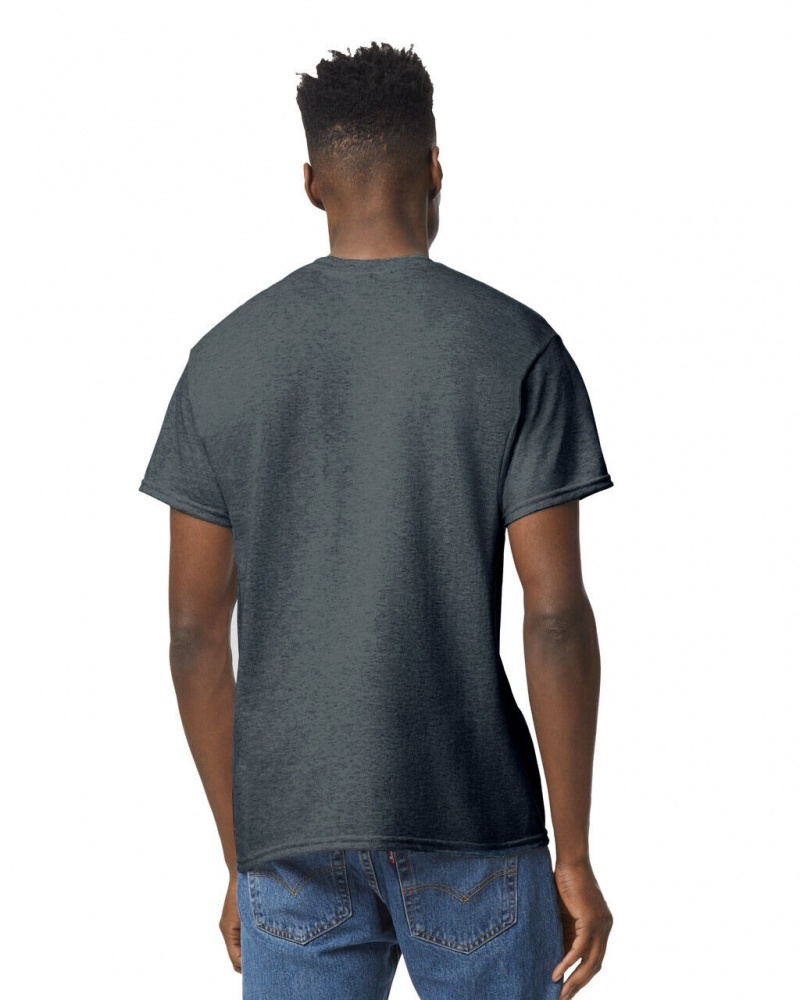 Dark Heather Men's Gildan 8000 T-Shirts | BEDS64785