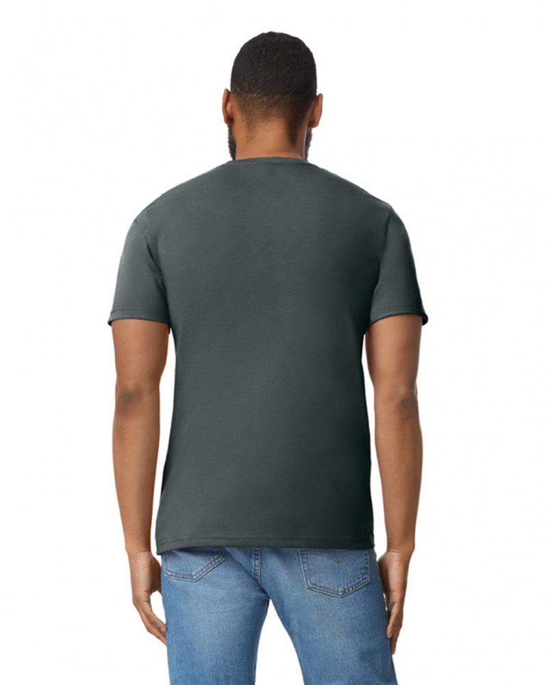 Dark Heather Men's Gildan 980 T-Shirts | MZTP50846