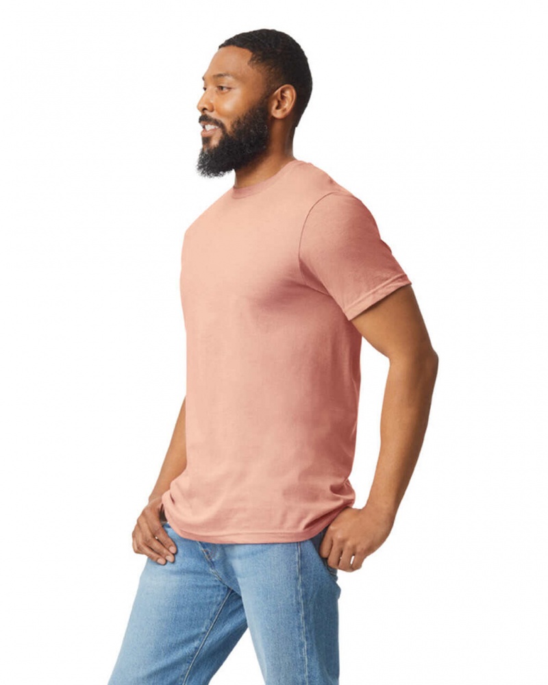 Dusty Rose Men's Gildan 67000 CVC T-Shirts | ZIPQ47695