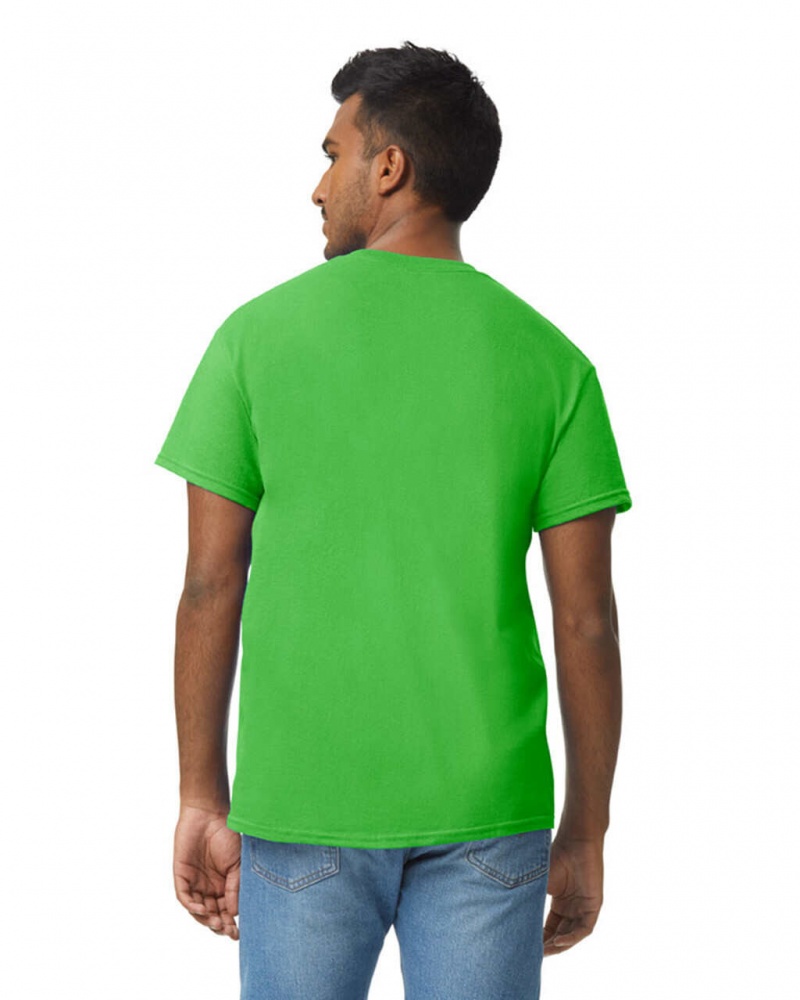 Electric Green Men's Gildan 5000 T-Shirts | PKVR46702