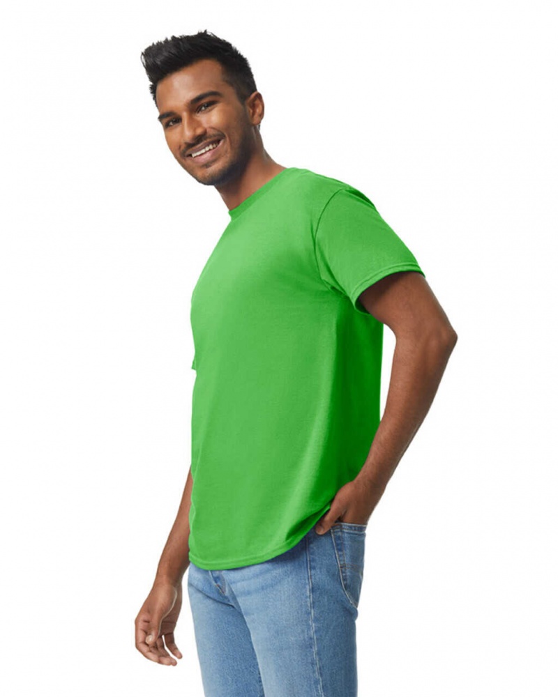 Electric Green Men's Gildan 5000 T-Shirts | PKVR46702