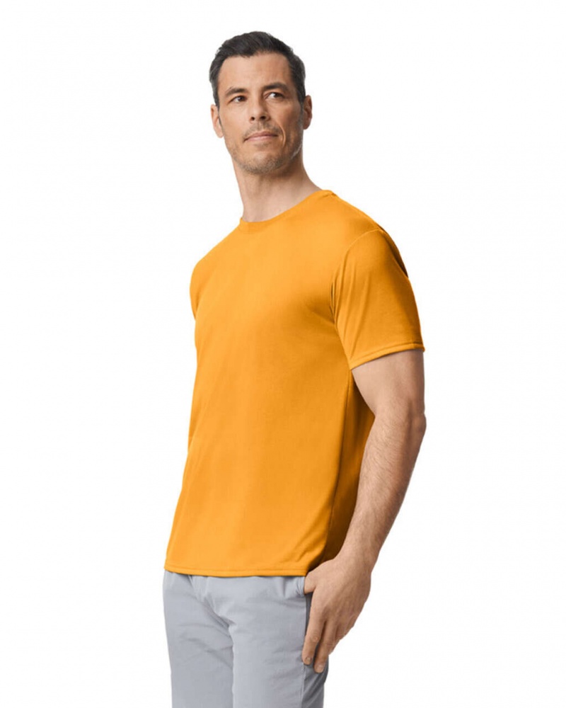 Gold Men's Gildan 42000 T-Shirts | YPQS73165