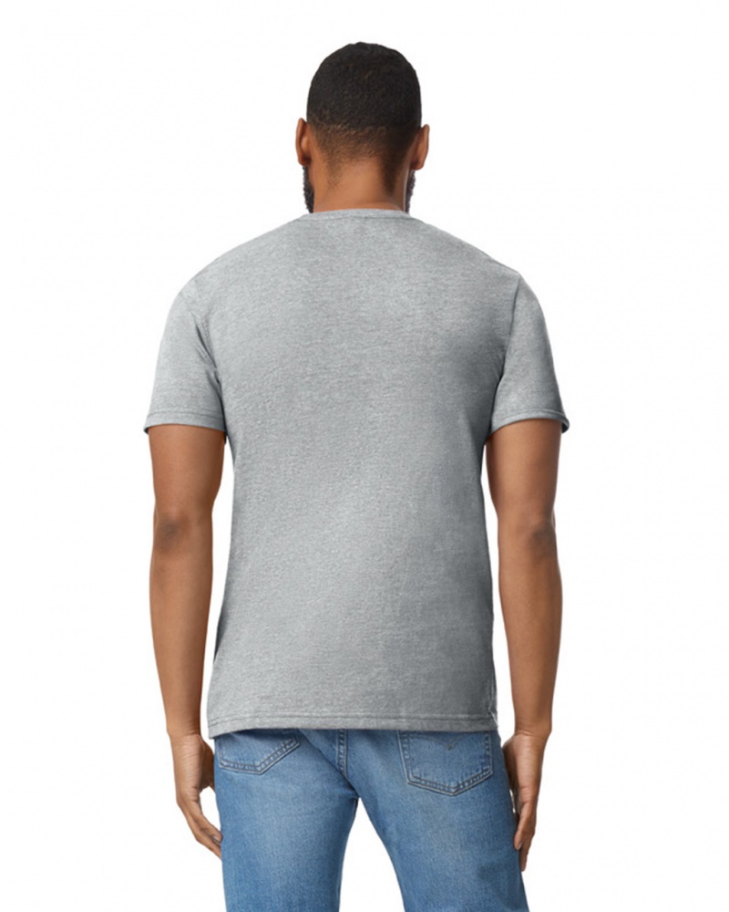 Heather Grey Men's Gildan 980 T-Shirts | RVSX12680