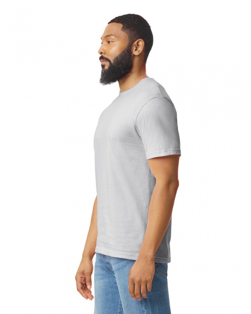 Ice Grey Men's Gildan 64000 T-Shirts | AMYQ62397