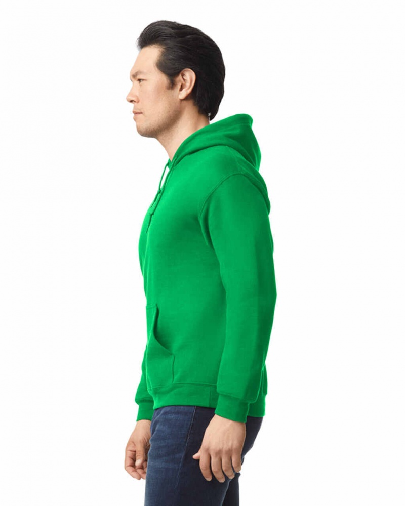 Irish Green Men's Gildan 18500 Hoodie Sweatshirt | EHFV35294