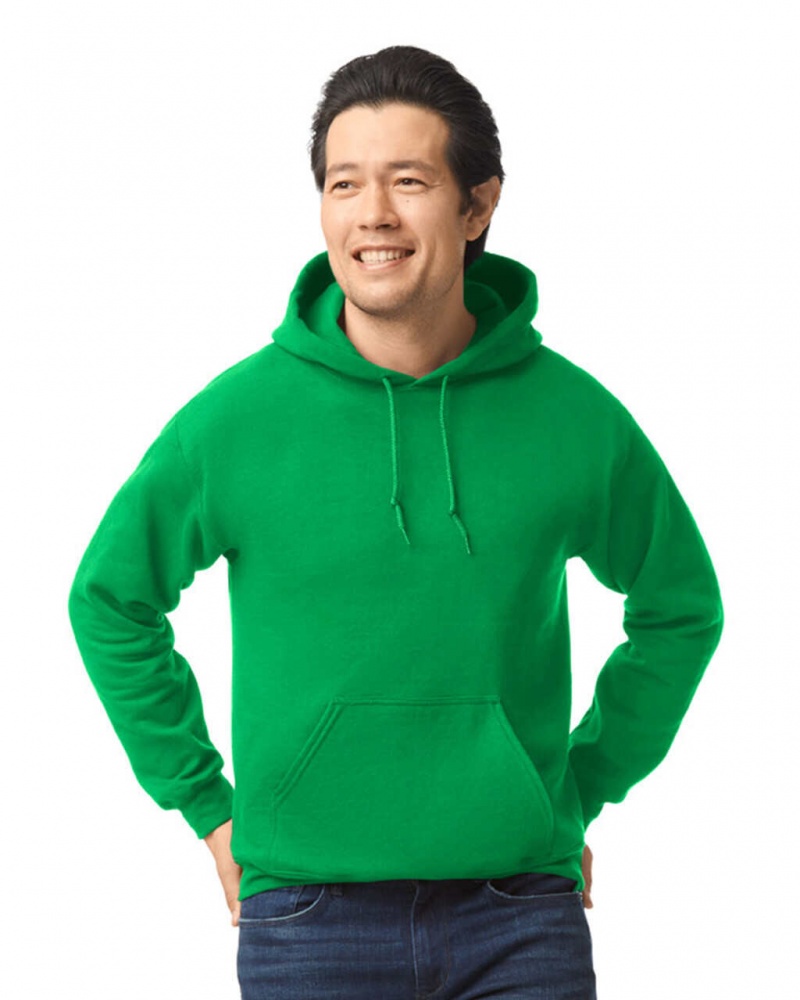 Irish Green Men\'s Gildan 18500 Hoodie Sweatshirt | EHFV35294