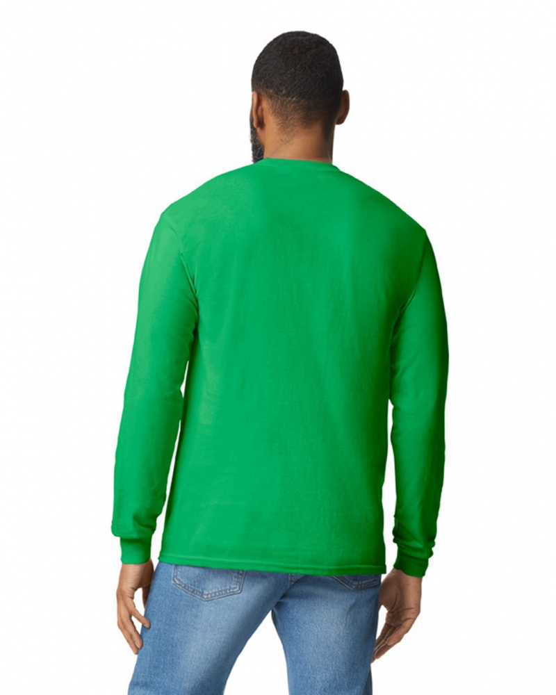 Irish Green Men's Gildan 5400 Long Sleeve T-Shirts | QOEW96742